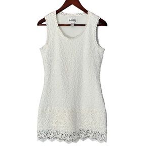 Joseph Ribkoff Textured White Mini Dress 4